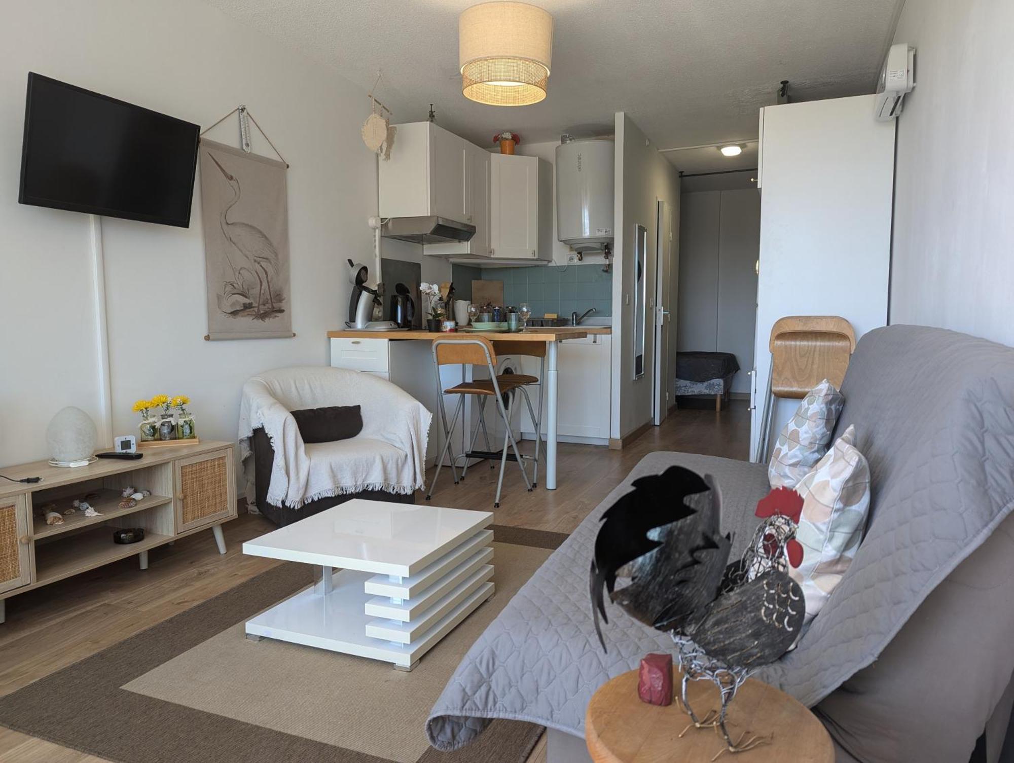 Sol-Y-Days Canastel, Studio Avec Coin Couchage, Quartier Du Boucanet Proche Commerces Et Plage 르그로뒤후아 외부 사진